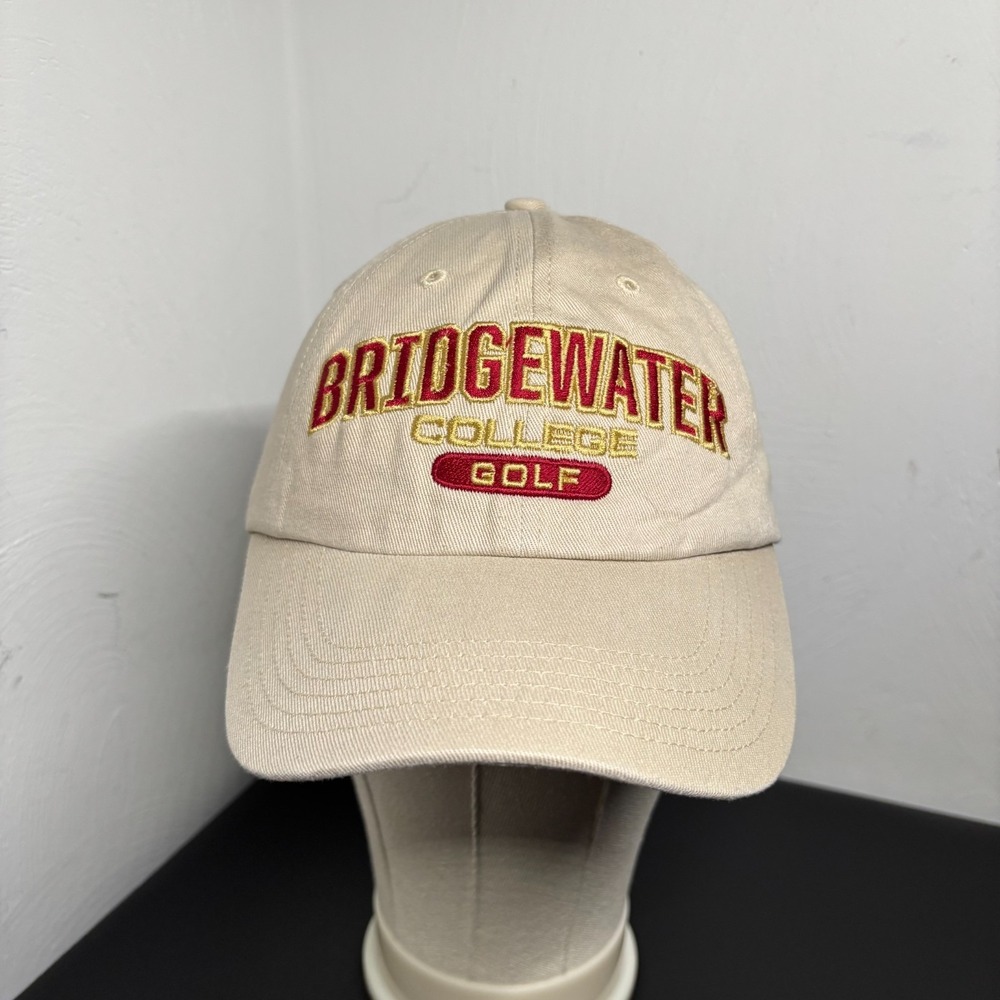 Bridgewater College Golf Baseball Cap Hat Tan Adult Adjustable BC Eagles